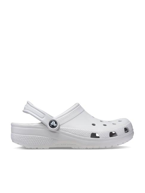 crocs men's classic off white back strap clogs