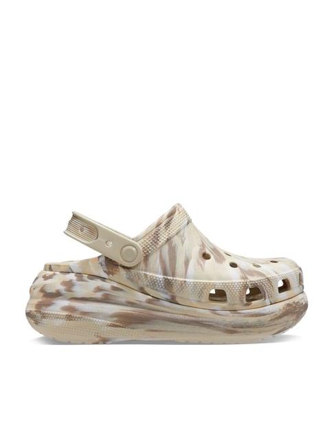 crocs men's classic bone back strap clogs