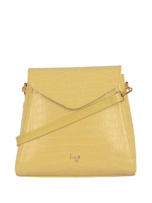 baggit yellow medium convertible backpack