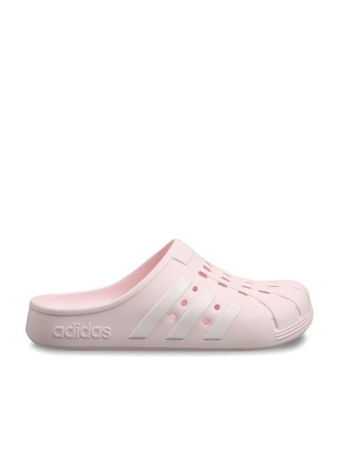 adidas men's adilette clog pink mule shoes