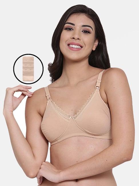 inner sense beige full coverage maternity bra