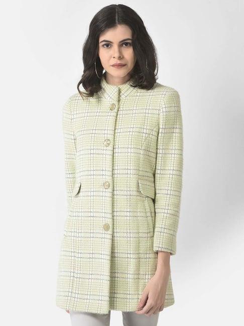 crimsoune club beige checks over coat