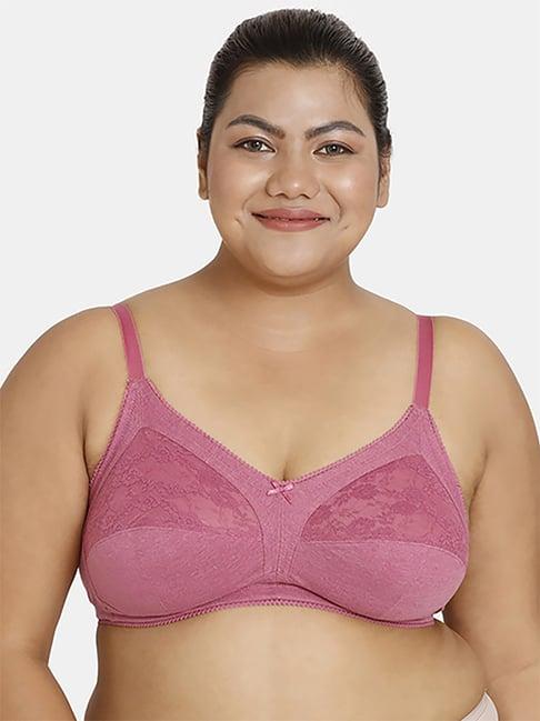 rosaline by zivame purple minimizer bra