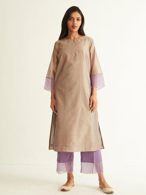 ancestry beige kurta