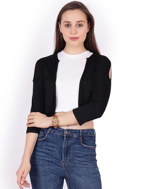 cation black plain shrug