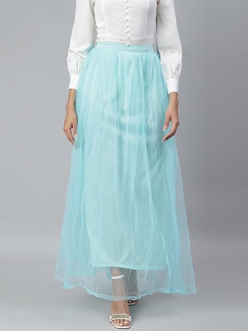 cation blue maxi skirt