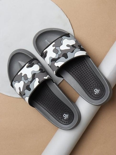 carlton london men's grey slides