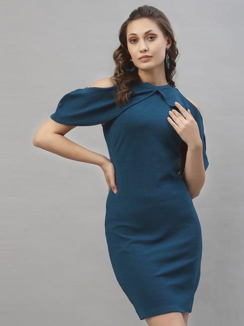 selvia blue bodycon dress