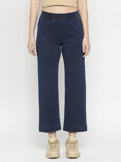 spykar blue cotton pants