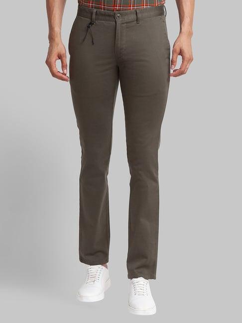 parx green super slim fit trousers