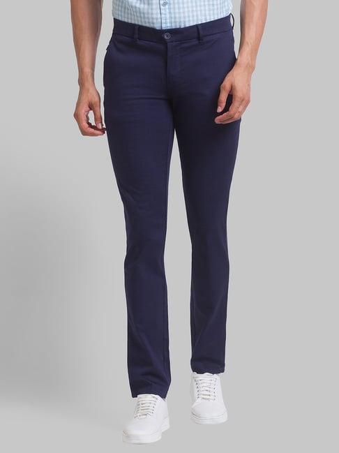 parx blue super slim fit trousers