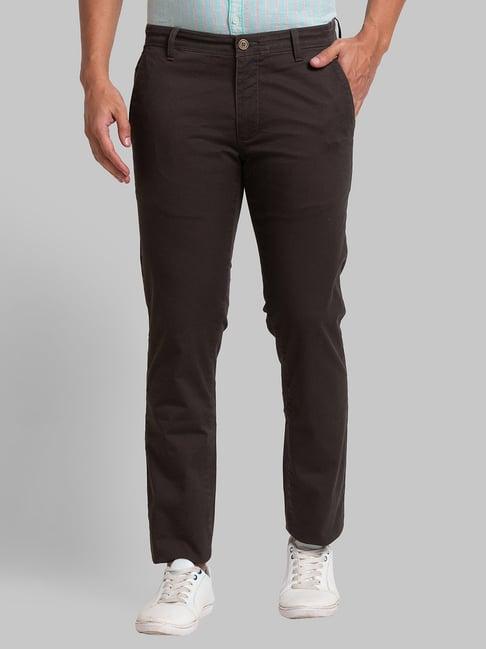 parx green tapered fit trousers