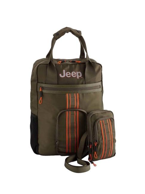 carpisa olive alfa go jeep large laptop backpack