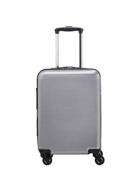 carpisa silver rigid space go small cabin trolley