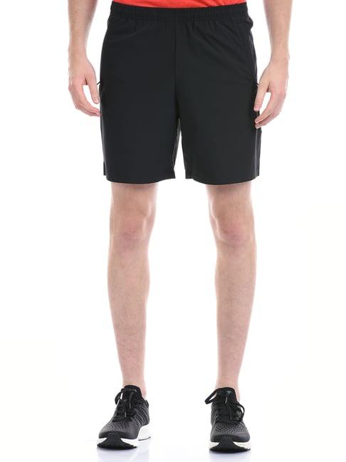 anta jet black relaxed fit sports shorts