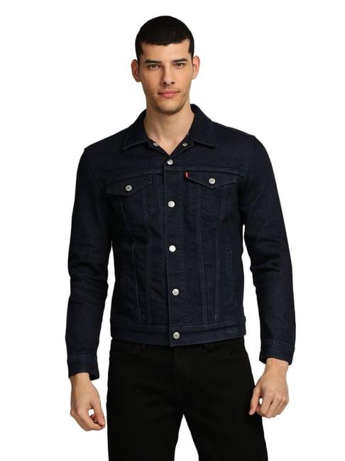 levi's mid indigo regular fit denim jacket