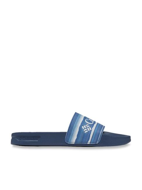 columbia men's hood river blue slides