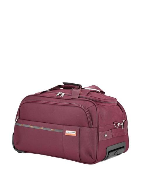 aristocrat maroon small soft cabin trolley - 56 cm