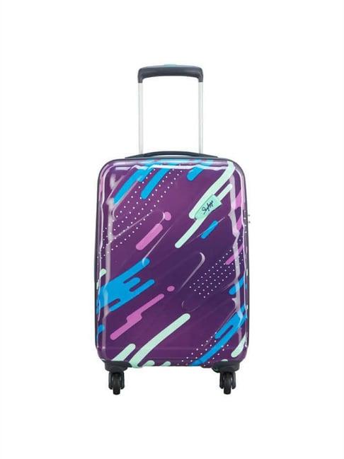 skybags purple small hard cabin trolley - 37 cm