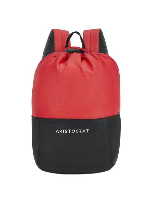 aristocrat 15 ltrs red medium backpack