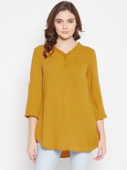 crozo by cantabil mustard tunic