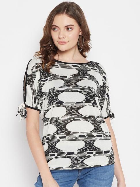 crozo by cantabil grey printed top