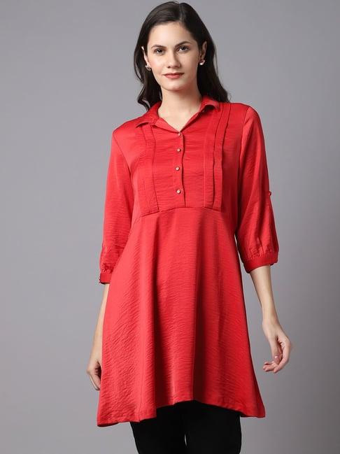 crozo by cantabil red tunic