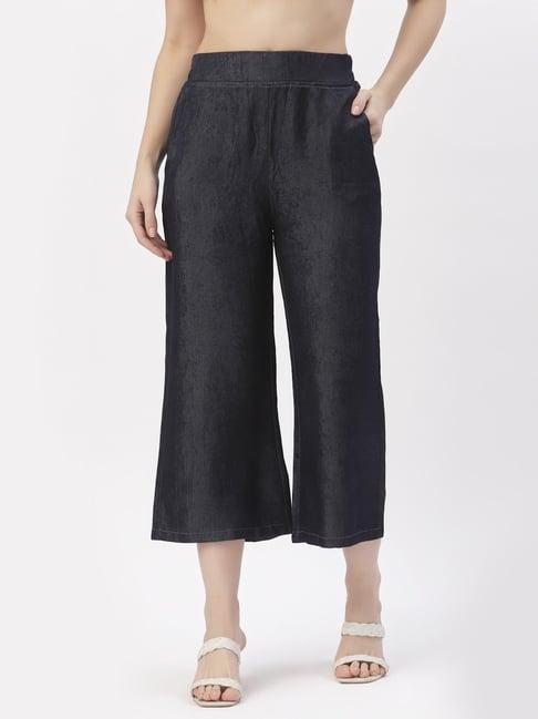 westwood black mid rise culottes