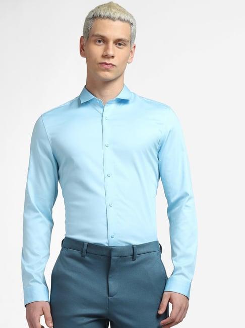 jack & jones blue slim fit shirt