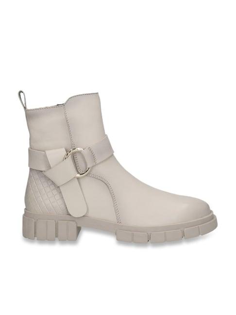 bagatt women's fiona off white booties