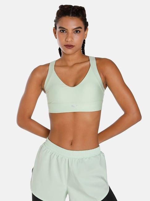 puma mint green sports bra