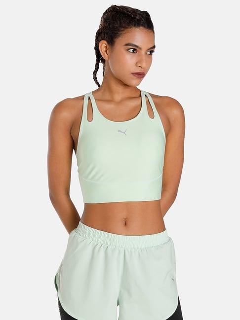 puma run ultraform mint green sports bra