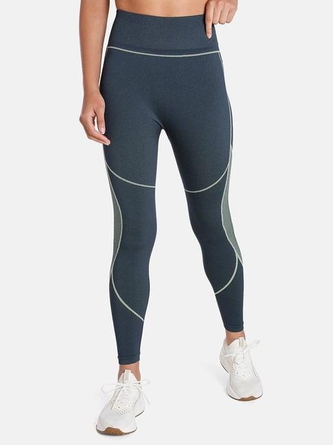 puma formknit seamless blue tights