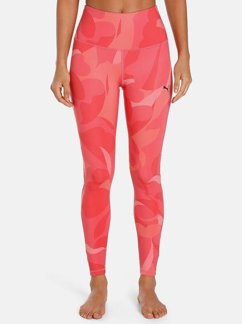 puma studio aop trend pink printed tights