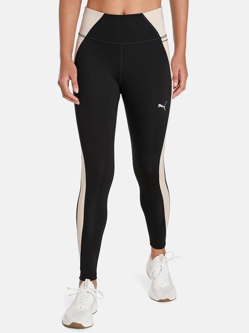 puma evostripe black color-block tights