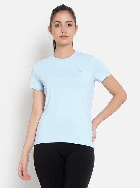 anta blue regular fit sports t-shirt