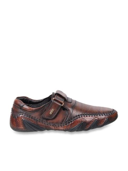 mochi men's brown casual loafers