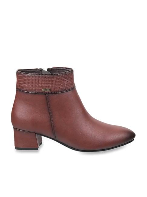 mochi women's maroon casual booties