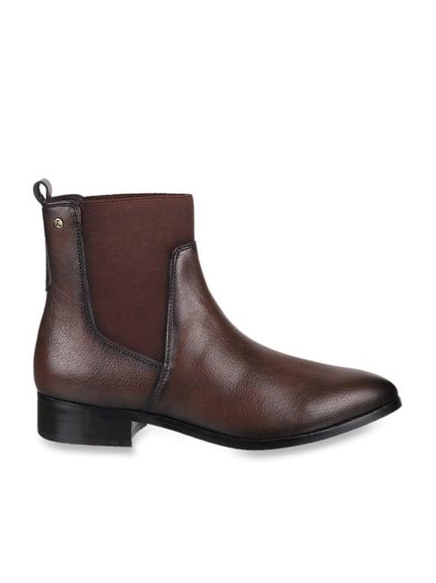 mochi women's brown chelsea boots