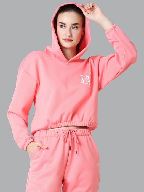 van heusen coral printed hoodie