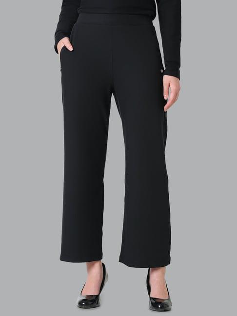 van heusen black mid rise pants