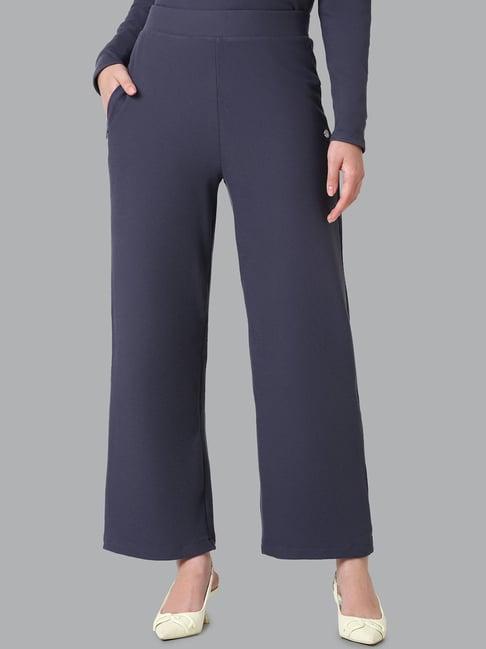 van heusen purple mid rise pants