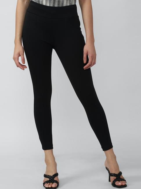 van heusen black mid rise tights