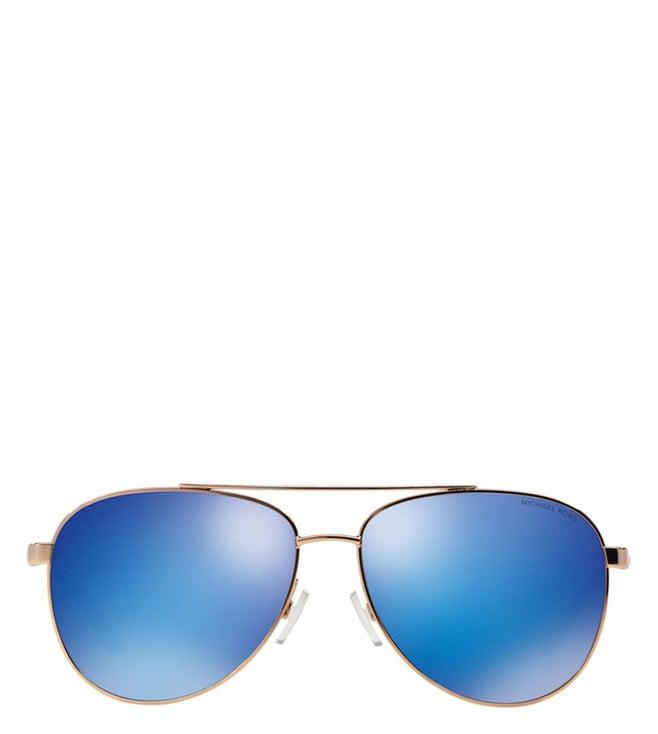 michael kors blue pilot sunglasses for women