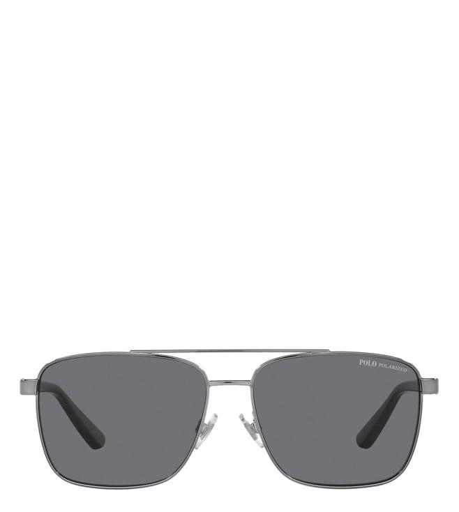 polo ralph lauren grey square sunglasses for men