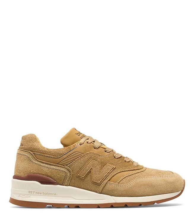 new balance men's 997 tan sneakers