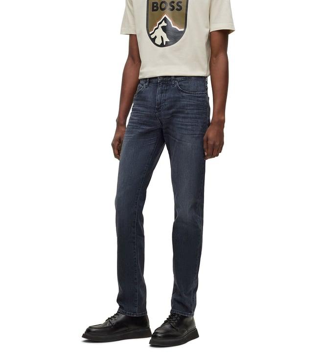 boss delaware slim silver mid rise jeans