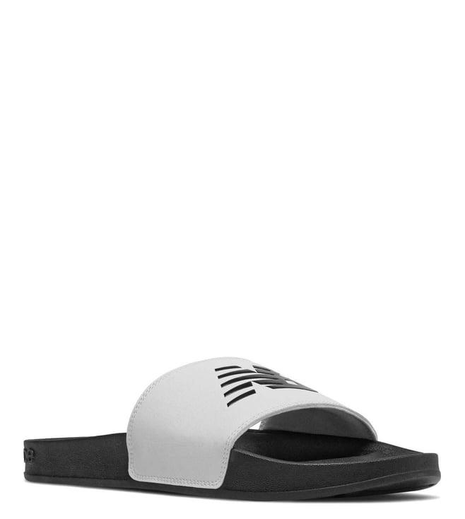 new balance men's 200 black slide sandals