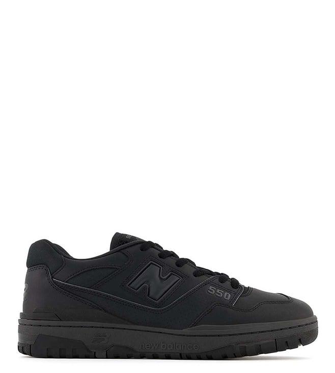 new balance men's 550 black sneakers