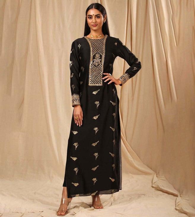 masaba black vintage fiona kurta